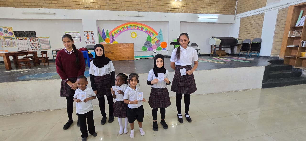 Students and staff at an awards and recognition ceremony
